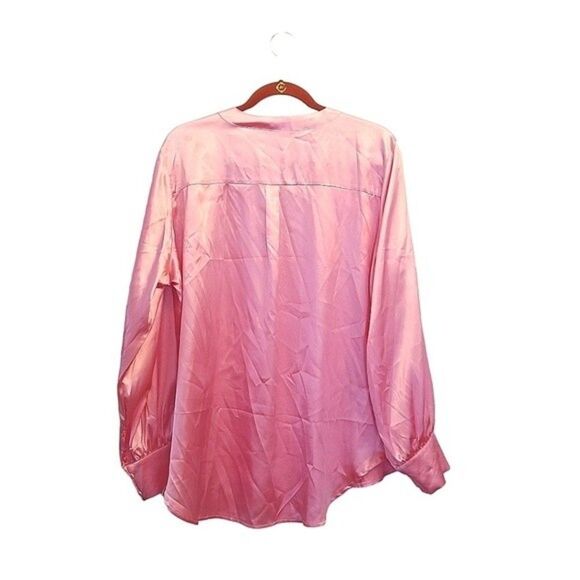 Shein Barbie Pink Satin Top 1XL NWOT  2 0160 - Picture 5 of 5